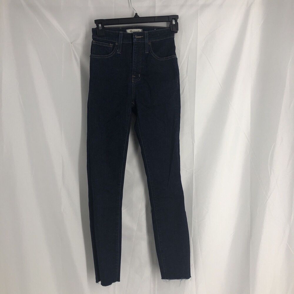 Madewell Jeans Womens 23 Blue Curvy High Rise Skinny Dark Wash